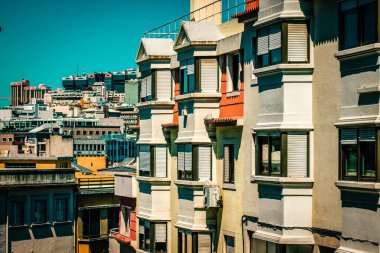 Lizbon şehir merkezindeki bir binanın dış görünüşü Portekiz 'de