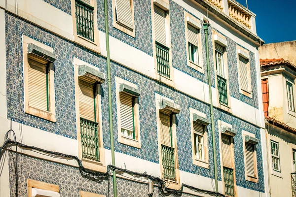 Veduta Della Facciata Edificio Nel Centro Lisbona Portogallo — Foto Stock