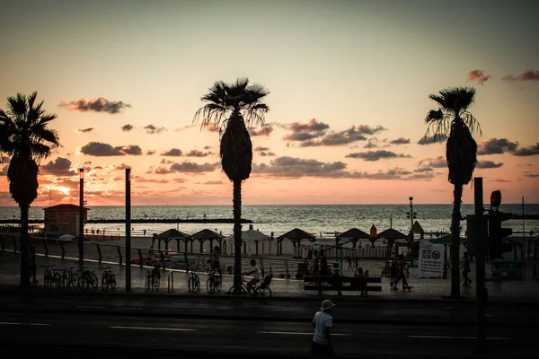 Tel Aviv Israël Octobre 2020 Vue Personnes Non Identifiées Sans — Photo