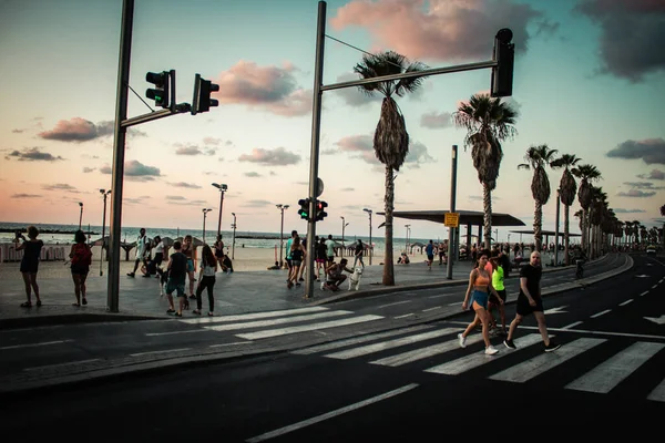 Tel Aviv Israel Octubre 2020 Vista Personas Identificadas Sin Máscara — Foto de Stock