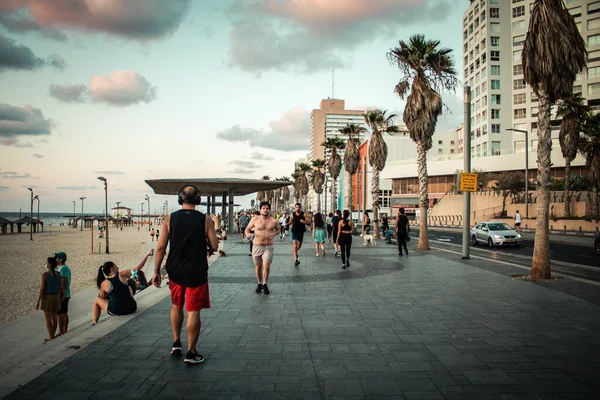 Tel Aviv Israel Octubre 2020 Vista Personas Identificadas Sin Máscara — Foto de Stock