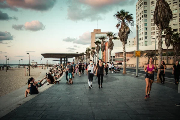 Tel Aviv Israel Octubre 2020 Vista Personas Identificadas Sin Máscara — Foto de Stock