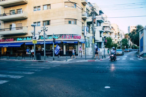 Тель Авив Израиль Октября 2020 Вид Пустые Улицы Тель Авива — стоковое фото