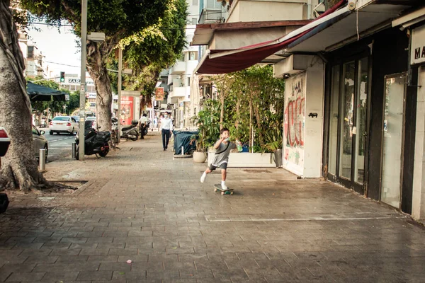 Tel Aviv Israel Octubre 2020 Vista Personas Identificadas Con Máscara —  Fotos de Stock