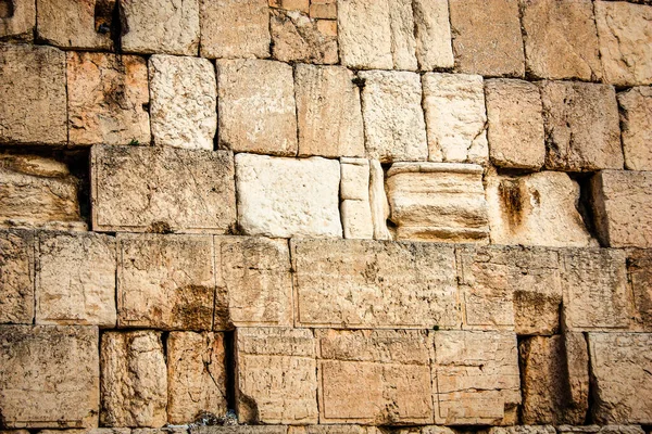 Close up of The Western Wall, Wailing Wall, often shortened to The Kotel is the most religious site in the world for the Jewish people, located in the Old City of Jerusalem