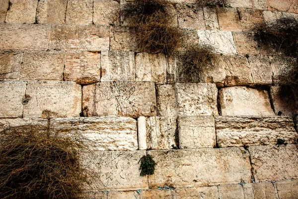 Close up of The Western Wall, Wailing Wall, often shortened to The Kotel is the most religious site in the world for the Jewish people, located in the Old City of Jerusalem