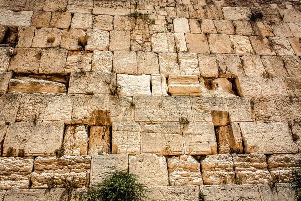 在西墙的近旁 常常简称为 科泰尔 的哭墙是世界上犹太人最虔诚的圣地 位于耶路撒冷旧城 — 图库照片