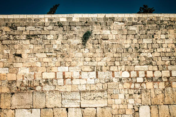 Close up of The Western Wall, Wailing Wall, often shortened to The Kotel is the most religious site in the world for the Jewish people, located in the Old City of Jerusalem