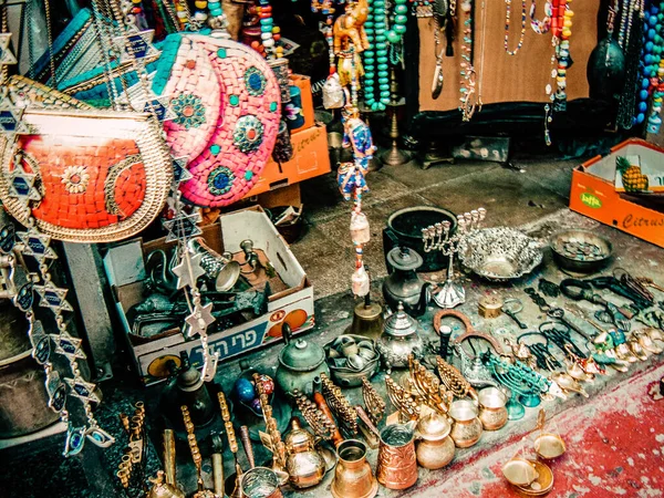 Primer Plano Artículos Decorativos Vendidos Una Tienda Recuerdos Para Turistas — Foto de Stock