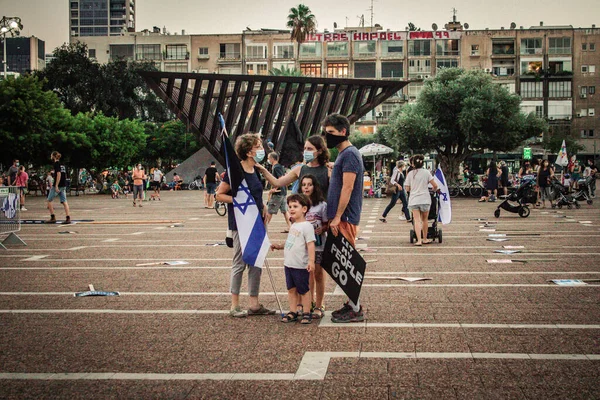 텔아비브 이스라엘 2020 확인되지 사람들이 코로나 바이러스 창궐과 폐쇄에도 불구하고 — 스톡 사진