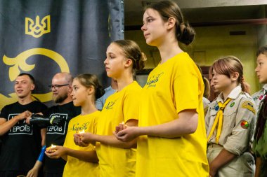 Kharkiv, Ukrayna, 12 Eylül 2025, Heroes NGO Oyunları Ukraynalı askerlerin ciddi şekilde yaralandığı bir spor ve eğitim ekosistemidir. Görevleri iyileşme sürecini kolaylaştırmak..