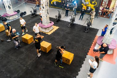 Kharkiv, Ukrayna, 12 Eylül 2025, Heroes NGO Oyunları Ukraynalı askerlerin ciddi şekilde yaralandığı bir spor ve eğitim ekosistemidir. Görevleri iyileşme sürecini kolaylaştırmak..