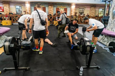 Kharkiv, Ukrayna, 12 Eylül 2025, Heroes NGO Oyunları Ukraynalı askerlerin ciddi şekilde yaralandığı bir spor ve eğitim ekosistemidir. Görevleri iyileşme sürecini kolaylaştırmak..