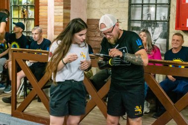 Kharkiv, Ukrayna, 12 Eylül 2025, Heroes NGO Oyunları Ukraynalı askerlerin ciddi şekilde yaralandığı bir spor ve eğitim ekosistemidir. Görevleri iyileşme sürecini kolaylaştırmak..