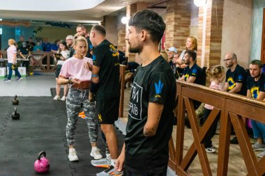 Kharkiv, Ukrayna, 12 Eylül 2025, Heroes NGO Oyunları Ukraynalı askerlerin ciddi şekilde yaralandığı bir spor ve eğitim ekosistemidir. Görevleri iyileşme sürecini kolaylaştırmak..