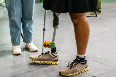 Kharkiv, Ukrayna, 12 Eylül 2025, Heroes NGO Oyunları Ukraynalı askerlerin ciddi şekilde yaralandığı bir spor ve eğitim ekosistemidir. Görevleri iyileşme sürecini kolaylaştırmak..