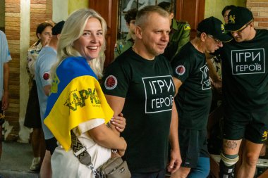 Kharkiv, Ukrayna, 12 Eylül 2025, Heroes NGO Oyunları Ukraynalı askerlerin ciddi şekilde yaralandığı bir spor ve eğitim ekosistemidir. Görevleri iyileşme sürecini kolaylaştırmak..