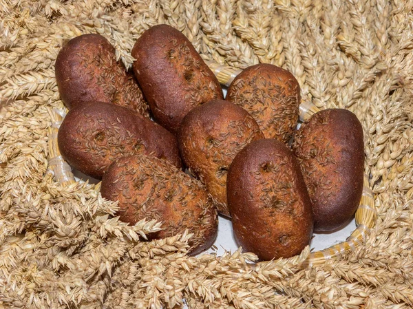 Хлебные Хлебы Фоне Колоколов — стоковое фото