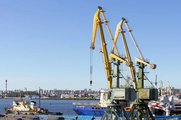 Sankt Peterburg Rusland Jun 2019 Het Schip Ligt Afgemeerd Aan — Stockfoto
