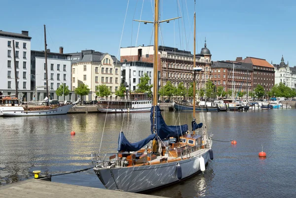 Old Town Yacht Quay Helsinki — Stock Photo, Image