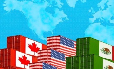 Usmca veya yeni Nafta Amerika Birleşik Devletleri Meksika Kanada anlaşma, ticari anlaşma ve ekonomik dea kavramı