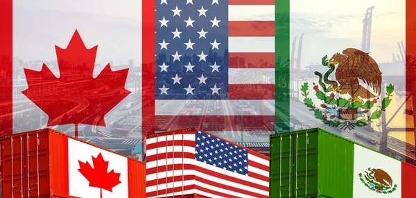 Usmca veya yeni Nafta Amerika Birleşik Devletleri Meksika Kanada anlaşma, ticari anlaşma ve ekonomik dea kavramı