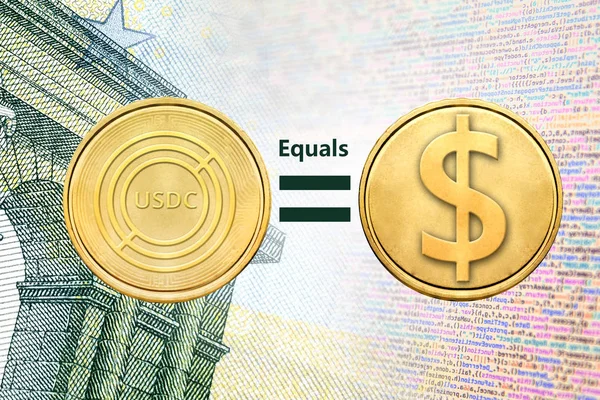 Usdc para YTL para, Cryptocurrency eşit görüntüsünü kavramı