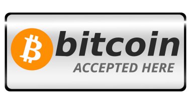 Bitcoin simgesi afiş metin 