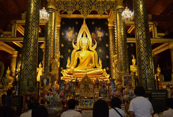 Phra Buddha Chinnarat Estatua Buda Templo Wat Phra Sri Rattana — Foto de Stock