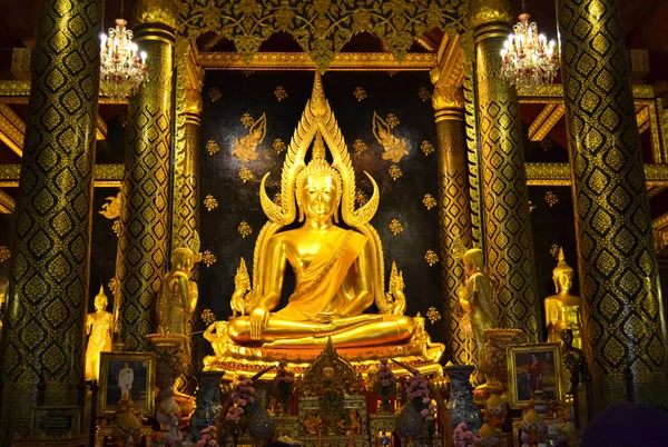 Phra Buddha Chinnarat Estatua Buda Templo Wat Phra Sri Rattana — Foto de Stock