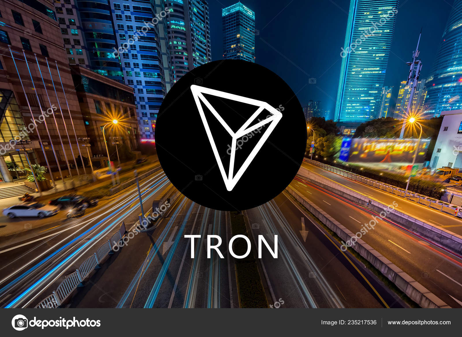 Tron Trx Cryptocurrency Blockchain 플랫폼 디지털 — 스톡 사진 © giggswalk #235217536