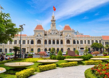 Ho Chi Minh City, Vietnam - 7 Mart 2013: Ho Chi Minh City Hall