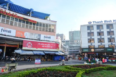 Dalat, Vietnam-Mayıs 2, 2018: Dalat pazarı, ünlü yerel pazar Dalat Şehir, Vietnam