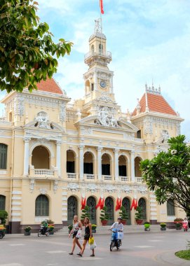 Ho Chi Minh City, Vietnam - 29 Nisan 2018: Ho Chi Minh City Hall