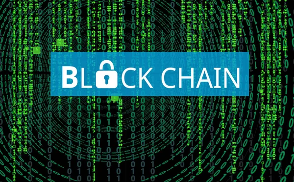 Blockchain Cryptocurrency Fogalma — Stock Fotó