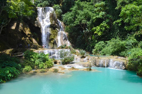 Kuang Waterfalls Luang Phrabang Laos — Stock Photo, Image