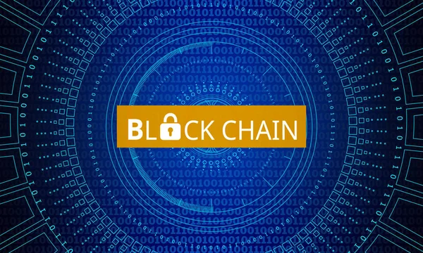Blockchain Cryptocurrency Fogalma — Stock Fotó