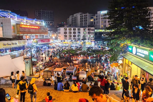 Dalat Vietnam Maggio 2018 Dalat Market Notte — Foto Stock