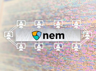 Nem sikke, bir Cryptocurrency blockchain platformu, dijital para sembol Xem kavramı 