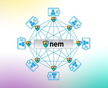 Nem sikke, bir Cryptocurrency blockchain platformu, dijital para sembol Xem kavramı 