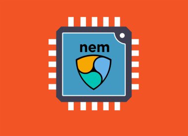 Nem sikke, bir Cryptocurrency blockchain platformu, dijital para sembol Xem kavramı 