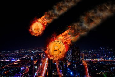 Bitcoin kavramı ve Ethereum fiyat düşen