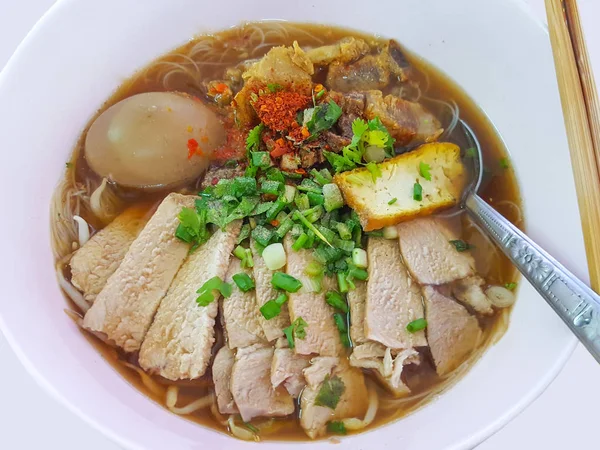 Κινέζικη Σούπα Νουντλς Ταϊλανδέζικο Στυλ — Φωτογραφία Αρχείου