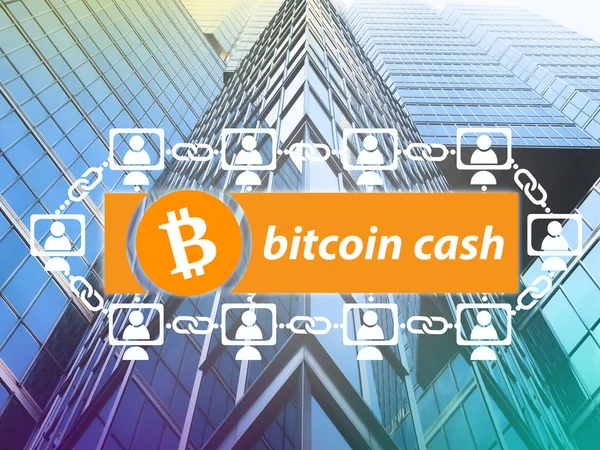 Bitcoin Cash Eller Symbol Bhc Kryptovaluta Digitala Pengar Koncept — Stockfoto