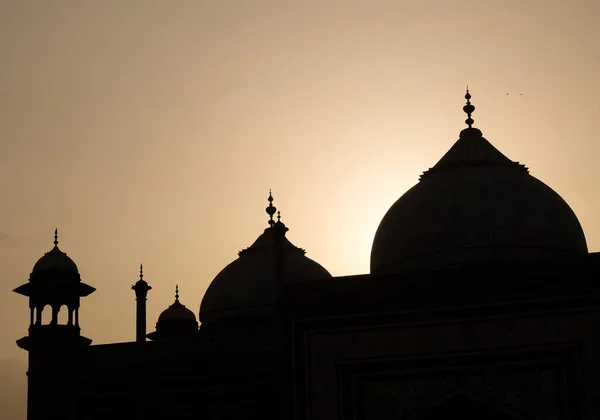 Taj Mahal Mehman Khana Mehman Khana Siluet Fotoğraf Konuklar Kuzey — Stok fotoğraf