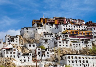 Thiksey manastır veya Thiksey Gompa Leh, Jammu ve Keşmir, Hindistan