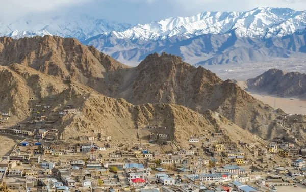 Leh Leh Şehir Şehir Hint Himalayalar 3500 Metre Yükseklikte Yer — Stok fotoğraf