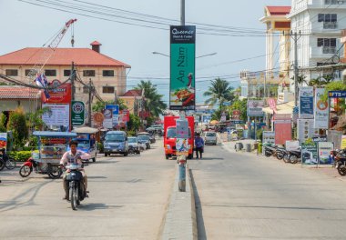 Sihanoukville, Kamboçya - Mar 19, 2015: Sihanoukville Şehir, Sihanoukville Kamboçya'daki bir kıyı kenti olduğunu