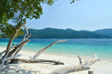 Koh Rawi beyaz Lipe ada, Tayland kum