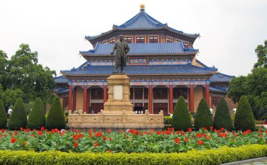 Guangzhou, Çin - 25 Mayıs: Sun Yat-sen Memorial Hall